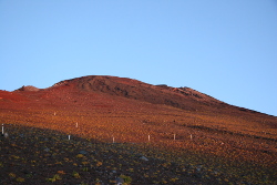 朝焼けの富士山